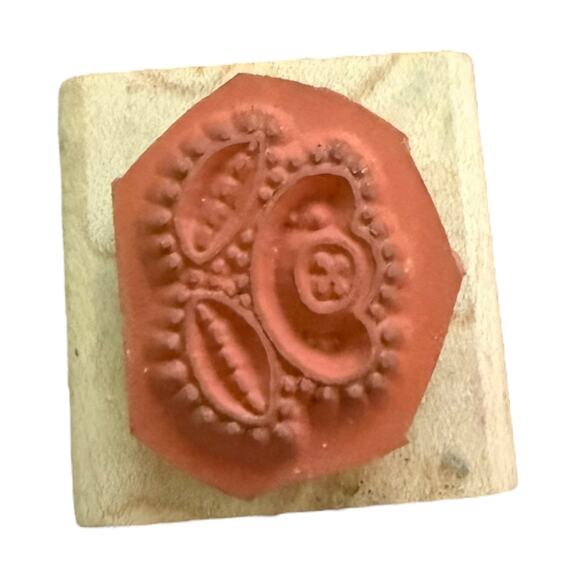 Stampin' Up! Vintage 1996 Mini Button Flower Rubber Stamp - Picture 3 of 3